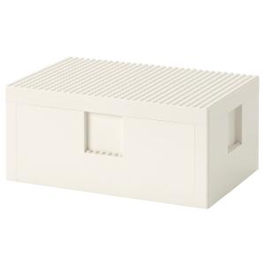 IKEA - caja de LEGO® con tapa, blanco, 26x18x12 cm blanco