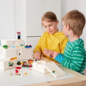 IKEA - caja de LEGO® con tapa, 35x26x12 cm
