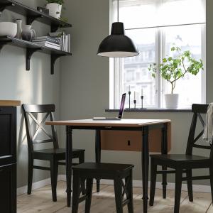 IKEA - INGOLF mesa y dos sillas, chapa pino negronegro, 741…