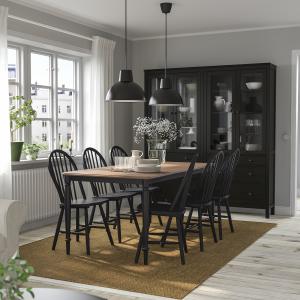 IKEA - SKOGSTA mesa y 6 sillas, chapa pino negronegro, 180…