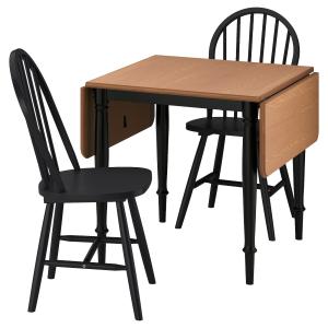 IKEA - SKOGSTA mesa y dos sillas, chapa pino negronegro, 74…