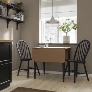 IKEA - SKOGSTA mesa y dos sillas, chapa pino negronegro, 74…