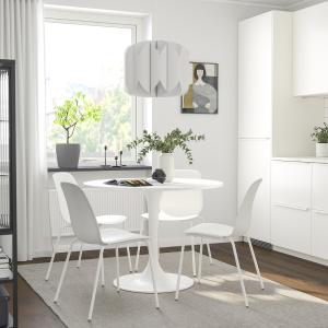 IKEA - LIDÅS mesa y 4 sillas, blanco blancoblanco blanco, 1…