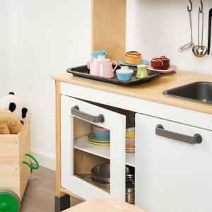 IKEA - Juego 8 platos y bols de juguete, colores variados c…