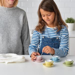 IKEA - Juego 8 tazas y bols de juguete, colores variados co…