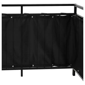 IKEA - pantalla privacidad para balcón, negro, 250x80 cm ne…