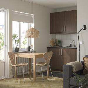 IKEA - ÄLVSTA mesa y dos sillas, robleratán cromado, 80120…