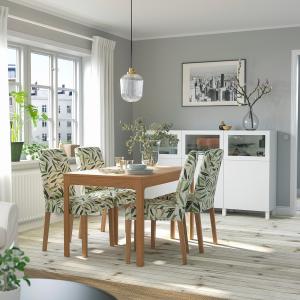 IKEA - BERGMUND mesa y 4 sillas, efecto robleFågelfors mult…