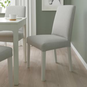 IKEA - BERGMUND mesa y dos sillas, blancoOrrsta gris claro…