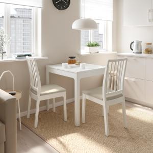 IKEA - EKEDALEN mesa y dos sillas, blancoHakebo beige, 8012…