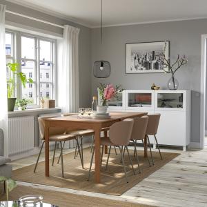 IKEA - KRYLBO mesa y 4 sillas, robleTonerud beige oscuro, 1…