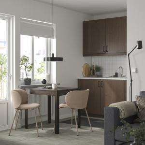 IKEA - KRYLBO mesa y dos sillas, marrón oscuroTonerud beige…