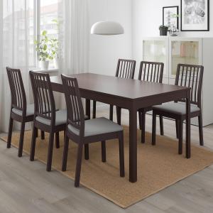 IKEA - mesa extensible, marrón oscuro, 180240x90 cm - Hemos…