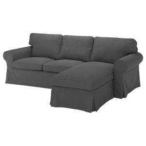 IKEA - sofá de 3 plazas,  chaiselongueTallmyra gris  chaise…