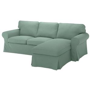 IKEA - sofá de 3 plazas,  chaiselongueTallmyra verde claro…
