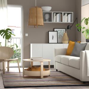 IKEA - alfombra, pelo corto, multicolorrayas a mano, 170x24…