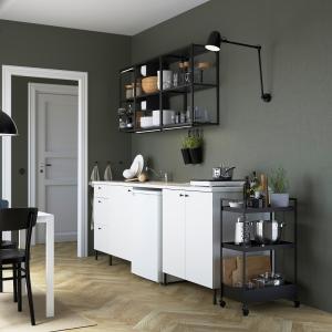 IKEA - cocina, antracitablanco, 243x63.5x222 cm antracita/b…