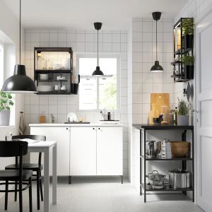 IKEA - cocina, antracitablanco, 143x63.5x222 cm antracita/b…