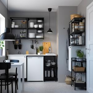 IKEA - cocina, antracitablanco, 163x63.5x222 cm antracita/b…