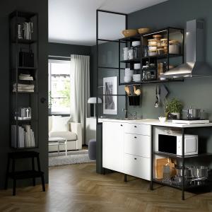 IKEA - cocina, antracitablanco, 183x63.5x222 cm antracita/b…