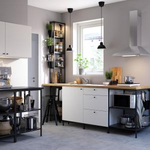 IKEA - cocina, antracitablanco, 243x63.5x241 cm antracita/b…
