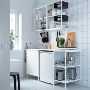IKEA - cocina, blanco, 163x63.5x222 cm blanco