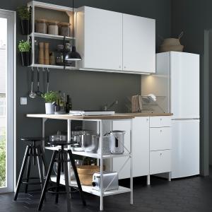 IKEA - Cocina de esquina blanco