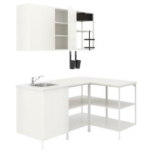 IKEA - cocina de esquina blanco