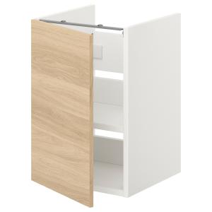 IKEA - mueble lavabo con baldapuerta, blancoefecto roble, 4…