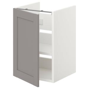 IKEA - mueble lavabo con baldapuerta, blancomarco gris, 40x…