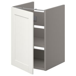 IKEA - mueble lavabo con baldapuerta, grismarco blanco, 40x…