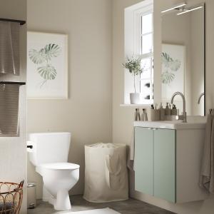 IKEA - TVÄLLEN mueble puertaslavabogrifo, blancogris-verde…