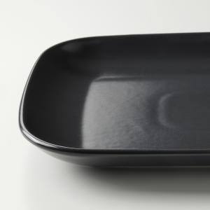 IKEA - plato, mate gris oscuro, 30x18 cm mate gris oscuro
