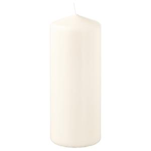 IKEA - vela gruesa sin perfume, natural, 14 cm natural 14 cm
