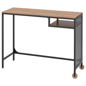 IKEA - Mesa/escritorio con ruedas negra