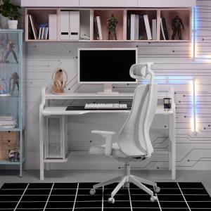 IKEA - MATCHSPEL escritorio y silla gaming, blancogris clar…