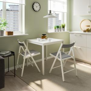 IKEA - silla plegable, blancoKnisa gris claro blanco/Knisa…