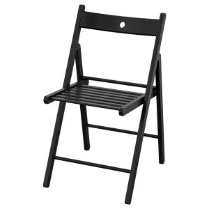 IKEA - silla plegable, negro negro