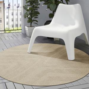 IKEA - alfombra intexterior, beigemezcla, 130 cm beige/mezc…