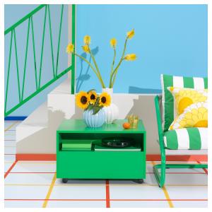 IKEA - mesa de centro, verde, 65x65 cm verde