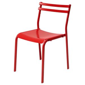 IKEA - silla, metalrojo metal/rojo