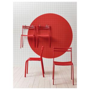 IKEA - silla, metalrojo metal/rojo