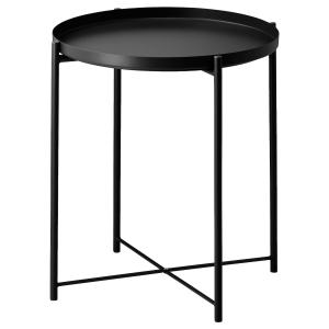 IKEA - Mesabandeja, negro, 45x53 cm negro