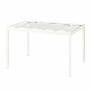 IKEA - mesa extensible, transparenteblanco, 125188x85 cm tr…