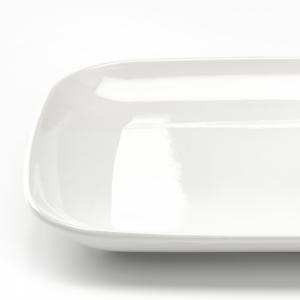 IKEA - plato, blanco, 18x30 cm blanco