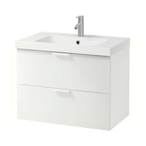 IKEA - Armario lavabo 2 cajones Blanco/Dalskär grifo