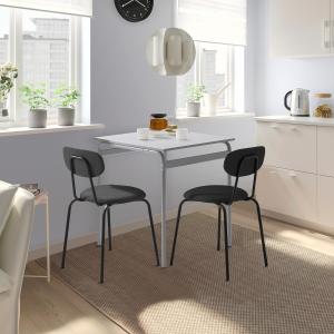 IKEA - ÖSTANÖ mesa y dos sillas, grisRemmarn gris oscuro, 6…