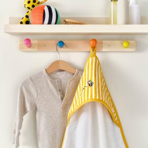 IKEA - toalla para bebé con capucha, amarillo, 80x80 cm ama…