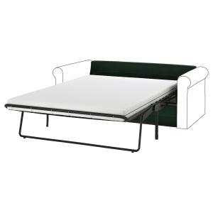 IKEA - 2 módulos sofá cama, Djuparp verde oscuro Djuparp ve…