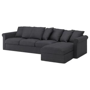 IKEA - funda para sofá de 4 plazas,  chaiselongueSporda gri…